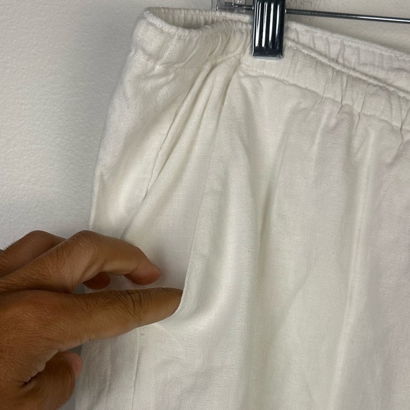 Hollister Linen Blend Pull On Baggy Wide Leg Beachy Coverup Pants Women’s Sz XL - Picture 6 of 7